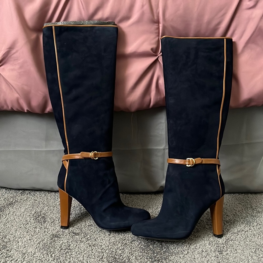Ivanka Trump IT-VITA, blue multi suede, size 8.5M